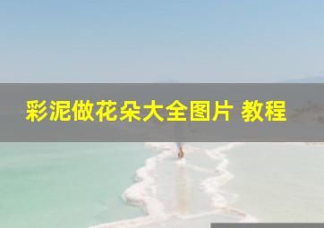 彩泥做花朵大全图片 教程